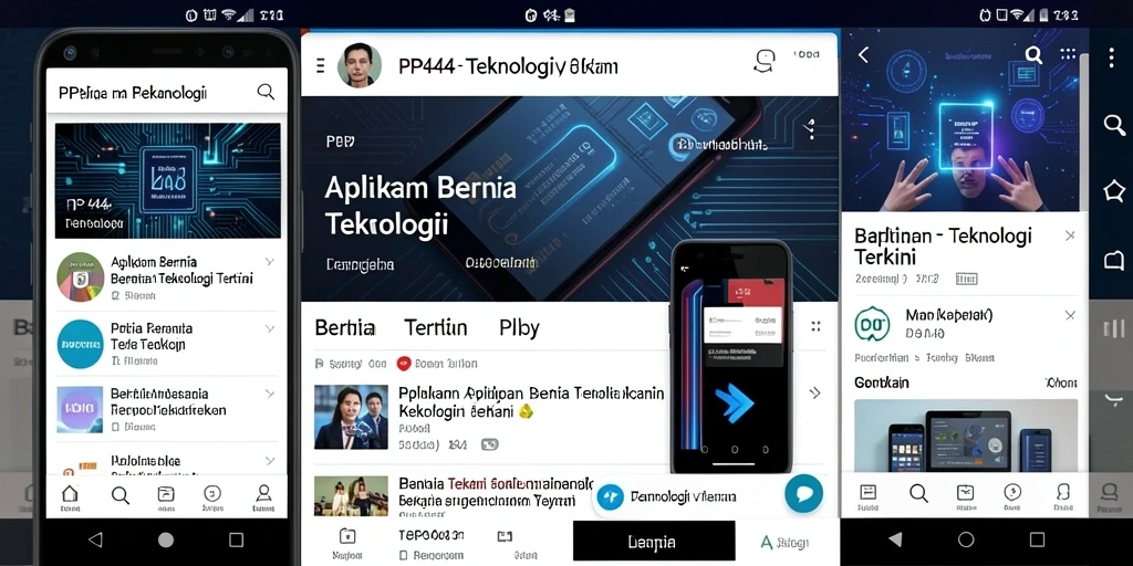 Tampilan antarmuka PP444 yang menarik dan fungsional.